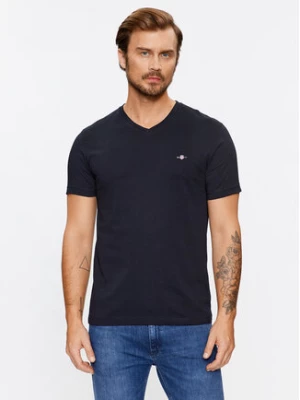 Gant T-Shirt Shield 2003186 Czarny Slim Fit