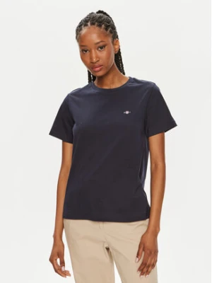 Gant T-Shirt Shield 4200200 Granatowy Regular Fit