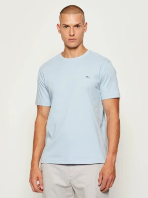 Gant T-shirt SHIELD | Regular Fit błękitny