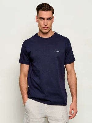 Gant T-shirt SHIELD | Slim Fit granatowy