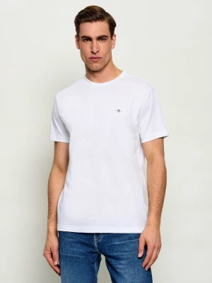 Gant T-shirt SHIELD | Slim Fit biały