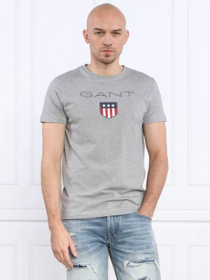 Gant T-shirt SHIELD SS | Regular Fit szary