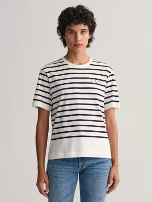 GANT T-shirt w paski z logo