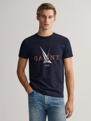 GANT T-shirt w żeglarski wzór