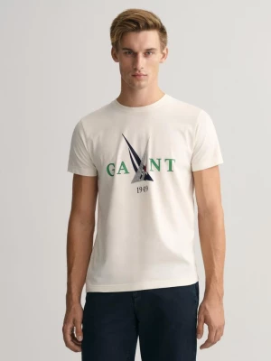 GANT T-shirt w żeglarski wzór