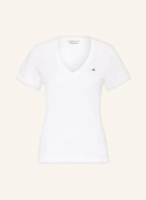 Gant T-Shirt weiss