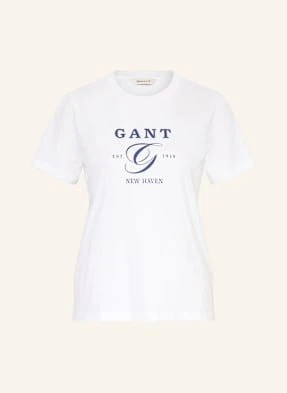 Gant T-Shirt weiss