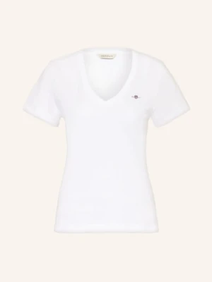 Gant T-Shirt weiss