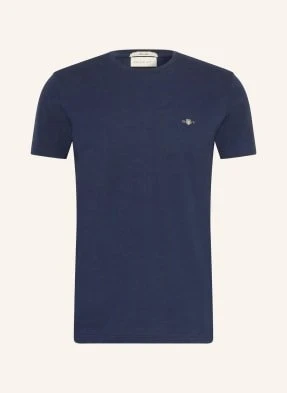 Gant T-Shirt Z Materiału Pika blau