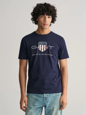 GANT T-shirt z motywem Archive Shield