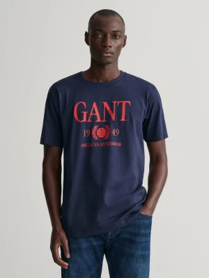 GANT T-shirt z motywem Retro Crest