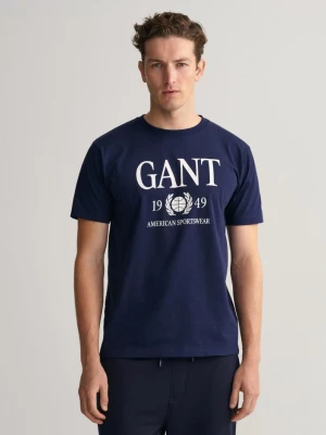 T-Shirt z Motywem Retro Crest GANT