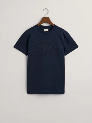 GANT T-shirt z motywem Shield w tej samej tonacji kolorystycznej