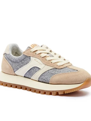 Gant Wełniane sneakersy Caffay | z dodatkiem skóry beżowy