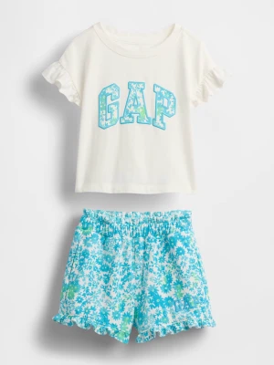 GAP 2-częściowy zestaw w kolorze biało-błękitno-zielonym rozmiar: 104