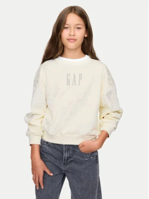 Gap Bluza 628718 Écru Regular Fit