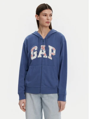 Gap Bluza 727433-06 Niebieski Relaxed Fit