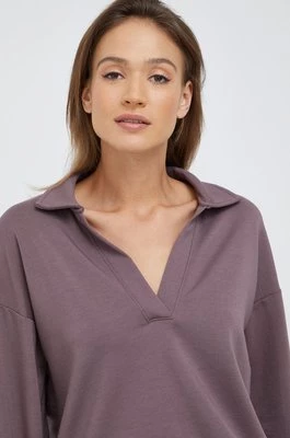 GAP bluza damska kolor fioletowy gładka