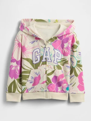 GAP Bluza w kolorze beżowo-zielono-fioletowym rozmiar: 80/86