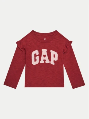 Gap Bluzka 626254 Bordowy Regular Fit