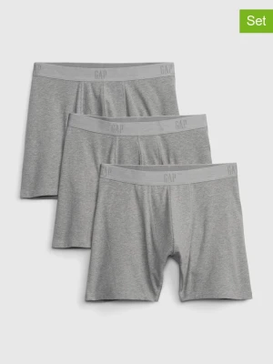 GAP Bokserki (3 pary) w kolorze szarym rozmiar: S