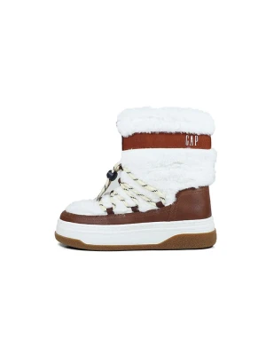 GAP Botki " Paradise High Fur" w kolorze biało-bordowym rozmiar: 38