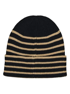 GAP Czapka beanie w kolorze czarno-beżowym rozmiar: onesize