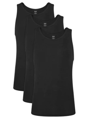 Gap Komplet 3 tank topów 483958-01 Czarny Regular Fit