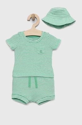 GAP komplet bawełniany niemowlęcy kolor zielony