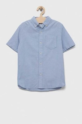 GAP koszula bawełniana dziecięca kolor niebieski