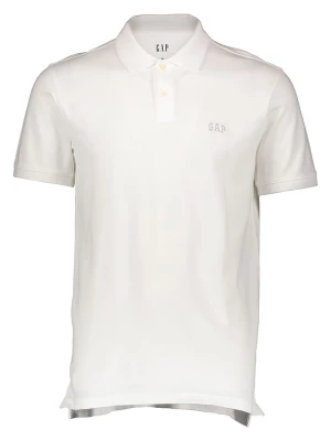 GAP Koszulka polo w kolorze białym rozmiar: M