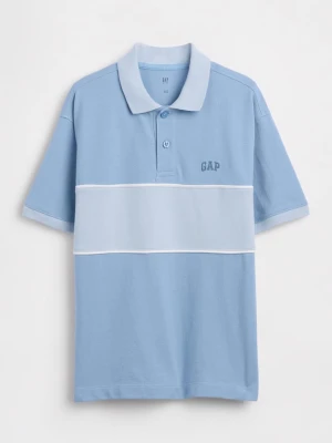 GAP Koszulka polo w kolorze błękitnym rozmiar: 164/170