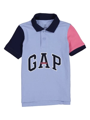 GAP Koszulka polo w kolorze błękitnym rozmiar: 164/170