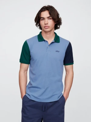 GAP Koszulka polo w kolorze błękitnym rozmiar: XL