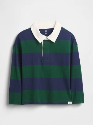 GAP Koszulka polo w kolorze granatowo-zielonym rozmiar: 98