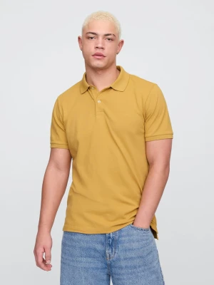 GAP Koszulka polo w kolorze musztardowym rozmiar: XS