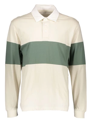 GAP Koszulka polo w kolorze oliwkowo-kremowym rozmiar: L