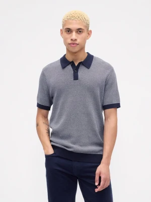 GAP Koszulka polo w kolorze szaro-granatowym rozmiar: XS