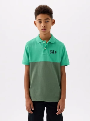 GAP Koszulka polo w kolorze zielonym rozmiar: 164/170