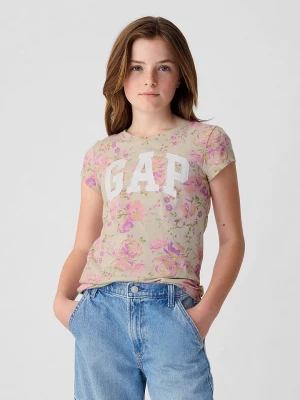 GAP Koszulka w kolorze beżowo-fioletowym rozmiar: 140/146