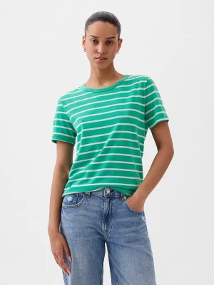 GAP Koszulka w kolorze zielono-białym rozmiar: S