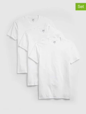 GAP Koszulki (3 szt.) w kolorze białym rozmiar: L