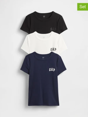 GAP Koszulki (3 szt.) w kolorze granatowym, białym i czarnym rozmiar: XL