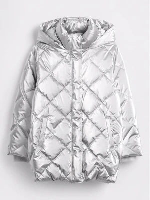 GAP Płaszcz pikowany w kolorze srebrnym rozmiar: 110