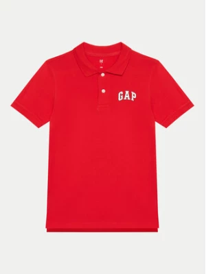 Gap Polo 559938 Czerwony Regular Fit