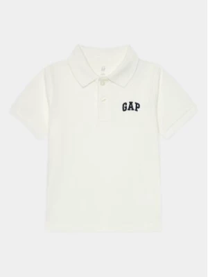 Gap Polo 857486-00 Biały Regular Fit