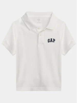 Gap Polo 857486-00 Biały Regular Fit