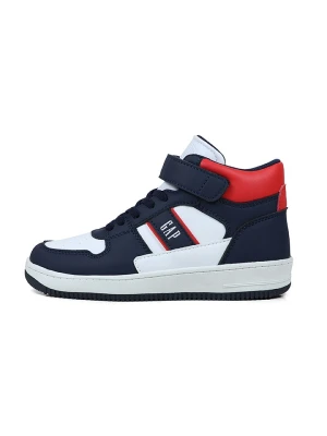 GAP Sneakersy "Boston Mid II" w kolorze biało-granatowo-czerwonym rozmiar: 34
