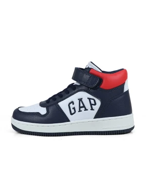 GAP Sneakersy "Boston Mid II" w kolorze biało-granatowo-czerwonym rozmiar: 32