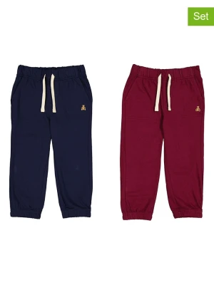 GAP Spodnie dresowe (2 pary) w kolorze granatowym i czerwonym rozmiar: 74/80